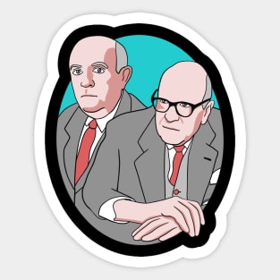 Philosophy Team - Adorno and Horkheimer Sticker